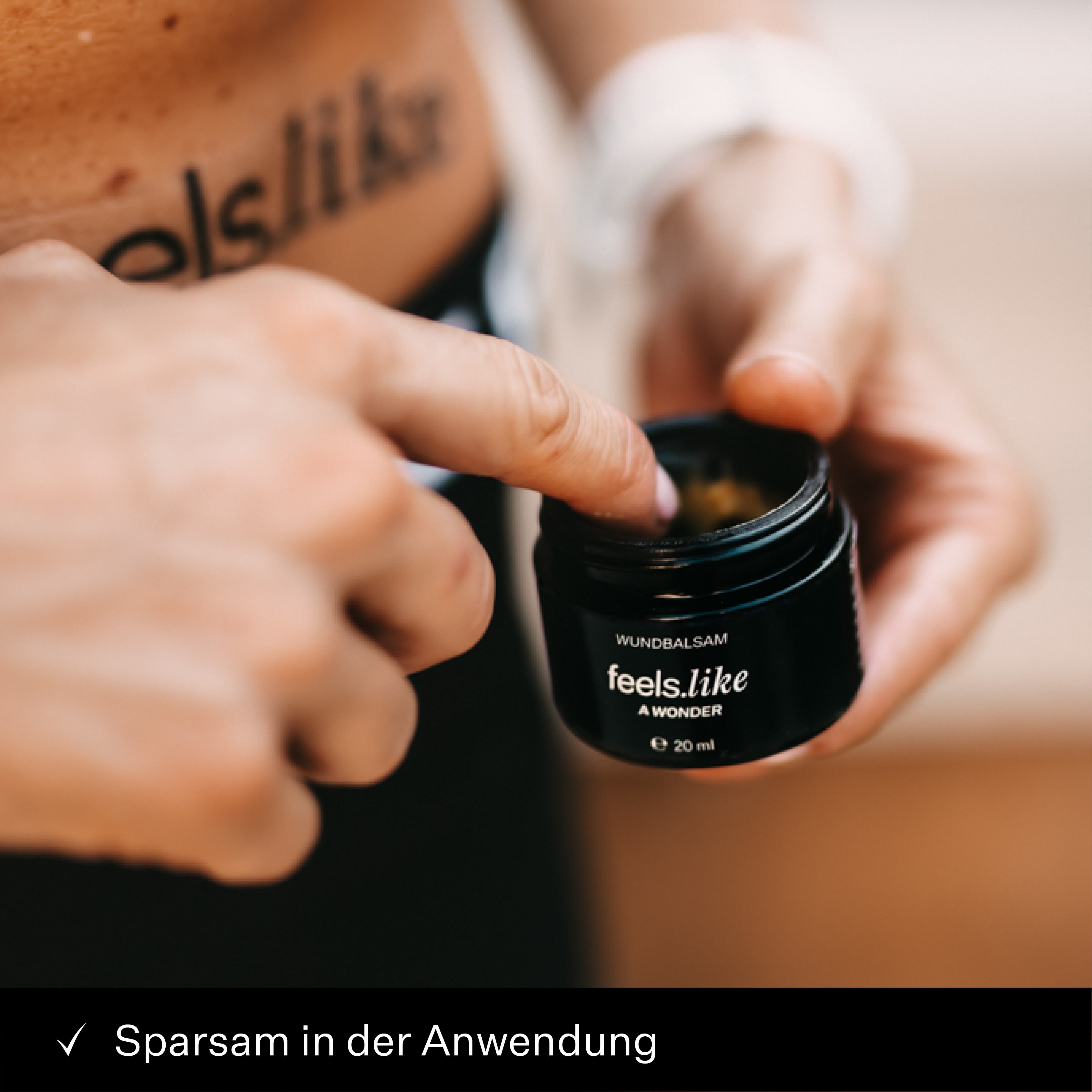 feels.like Repair Complex Tiegel in der Anwendung